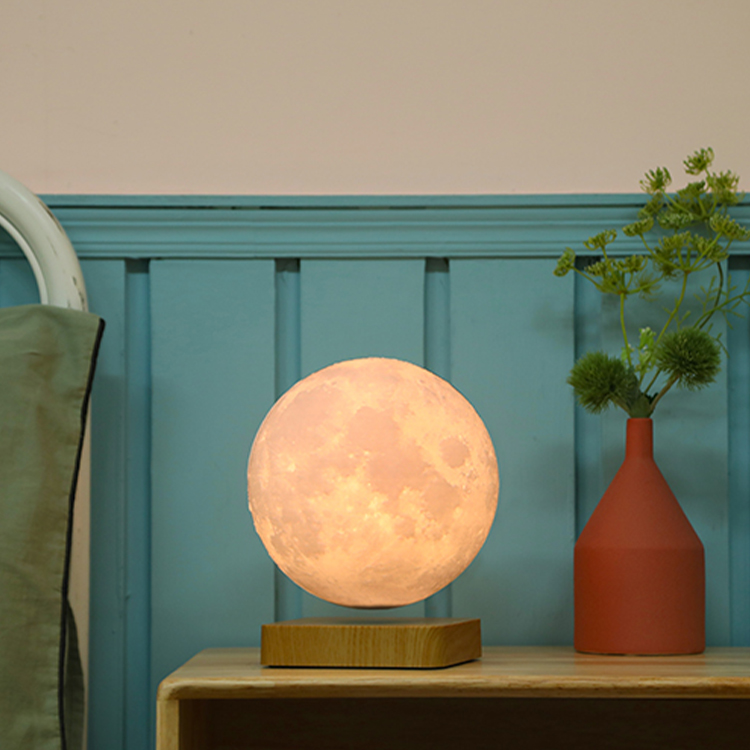 High Home HHS002 Magnetic Levitating Floating Moon LED Light Bulb - Modern Creative Tech Lamp