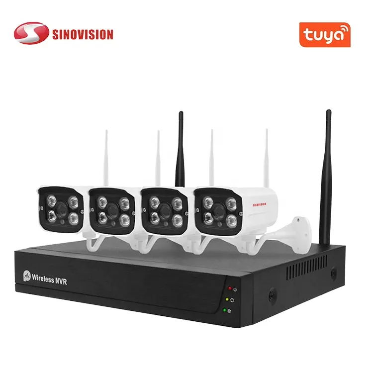 Sinovision <span class=keywords><strong>אבטחת</strong></span> בית HD 1080P 2.0MP CCTV מצלמה מערכת <span class=keywords><strong>4</strong></span> ערוץ וידאו NVR ערכות <span class=keywords><strong>4</strong></span> ערוץ 4PCS אלחוטי CCTV wifi ip מצלמה