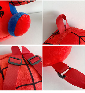 Zaino in Peluche <span class=keywords><strong>di</strong></span> Spider-Man per Ragazzi, Personaggio Marvel, Morbido Zainetto Casual Mini per Bambini - Product Image 6