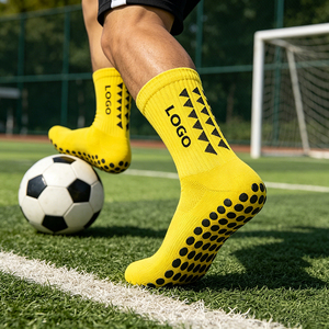Chaussette de football antidérapante pour hommes Chaussette de football tricotée respirante Chaussette de football personnalisée à prise antidérapante avec logo - Product Image 5