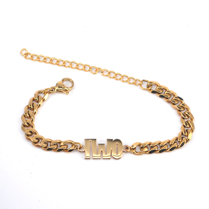 Commercio all'ingrosso 18K Su Misura Personalizzato Braccialetto del <span class=keywords><strong>capretto</strong></span> Per I Bambini - Product Image 3