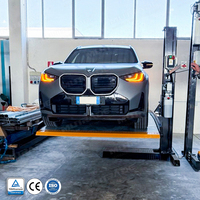 Élévateur de stationnement automobile monopoteau 2700 kg, accès bidirectionnel, empileur de voitures, équipement de stationnement avec verrouillage automatique électrique
