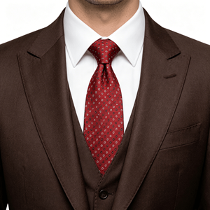 Cravate Formelle Homme en Gros 100% Polyester à Rayures Jacquard et Pois pour Adultes - Product Image 3
