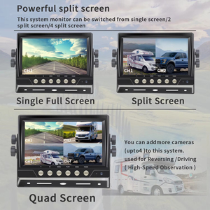 Không dây Camera Monitor Kit hệ thống xe an ninh phía sau xem cam 4CH 7 inch màn hình mdvr xe buýt xe tải RV Trailer không dây sao lưu máy ảnh - Product Image 4