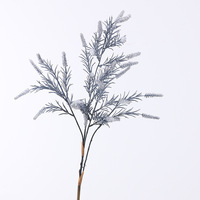 Bunga Sage Buatan Batang Panjang 100cm, Plastik Sutra, Cabang Botani, Gaya Retro Pastoral Jepang, Dekorasi Pernikahan, Hotel, Rumah