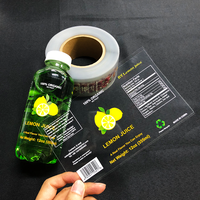 Échantillon Gratuit Étiquettes Adhésives Imprimées sur Mesure en Vinyle Imperméable Transparentes pour Bouteilles de Boissons