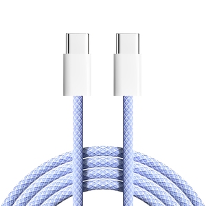 Câble USB-C vers USB-C en nylon tressé, charge rapide PD 60W, couleur Macaron, 1m 2m, pour 15 16 22 23 24 - Product Image 6