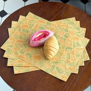 Custom Printed Disposable Greaseproof Waterproof PE Coated Food Grade <b>Wrapping</b> <b>Paper</b> for Bakery Bread Packaging - Product Image 5