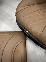 Luxuriöse Sport-Leder-Autositzbezüge Komplettset Innenausstattung Dekoration Kissen Premium Autositzbezug für Benz S