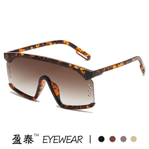 Yingtai Eyewear <b>Oversized</b> Frame <b>Sunglasses</b> PC UV400 Women's Fashion Sunshades - Product Image 3