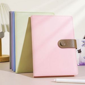 New Style Macaron Color Magnetic Buckle A5 <b>Notebook</b> PU Leather Cover <b>Diary</b> Journal for Promotion - Product Image 2