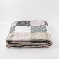 Patchwork imprimé à carreaux léger Boho imprimé couvre-lits couvertures King Size couette ensemble de literie