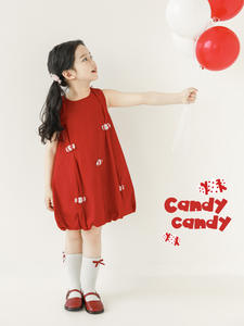 100% katun tanpa lengan gaun untuk bayi perempuan balita bayi kostum putri manis musim panas Tank Top untuk 6 tahun + pakaian untuk anak-anak - Product Image 6