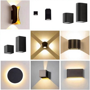 โคมไฟติดผนัง LED แบบกันน้ำสำหรับภายนอกอาคาร หัวคู่ สำหรับวิ<span class=keywords><strong>ล</strong></span><span class=keywords><strong>ล</strong></span>่า ร้านอาหาร <span class=keywords><strong>ล</strong></span>านบ้าน ไฟส่องขึ้น<span class=keywords><strong>ล</strong></span>ง - Product Image 3