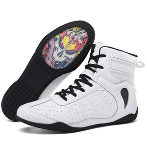 Unisex Wrestling <b>Shoes</b> Pu Upper Mesh Lining Rubber Outsole EVA Midsole Lightweight Non Slip Training For Boxing <b>Martial</b> <b>Arts</b> - Product Image 5
