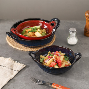 Bols à soupe, nouilles, salades et riz en céramique à double anse, design <span class=keywords><strong>Art</strong></span> Déco, vaisselle individuelle pour <span class=keywords><strong>la</strong></span> rentrée scolaire - Product Image 3