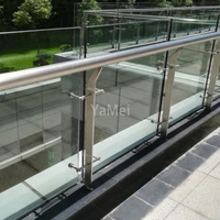 Rampe en acrylique moderne, résistante à la rouille, réglable, pour escalier, balcon, terrasse, appartement, sur mesure, garantie 5 ans