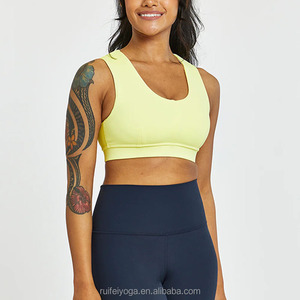 <span class=keywords><strong>Sujetador</strong></span> <span class=keywords><strong>Deportivo</strong></span> Personalizado con Diseño Propio, para Gimnasio, Yoga, Fitness, Alto Impacto, con Relleno, para Mujer, con Bolsillos para Teléfono - Product Image 5