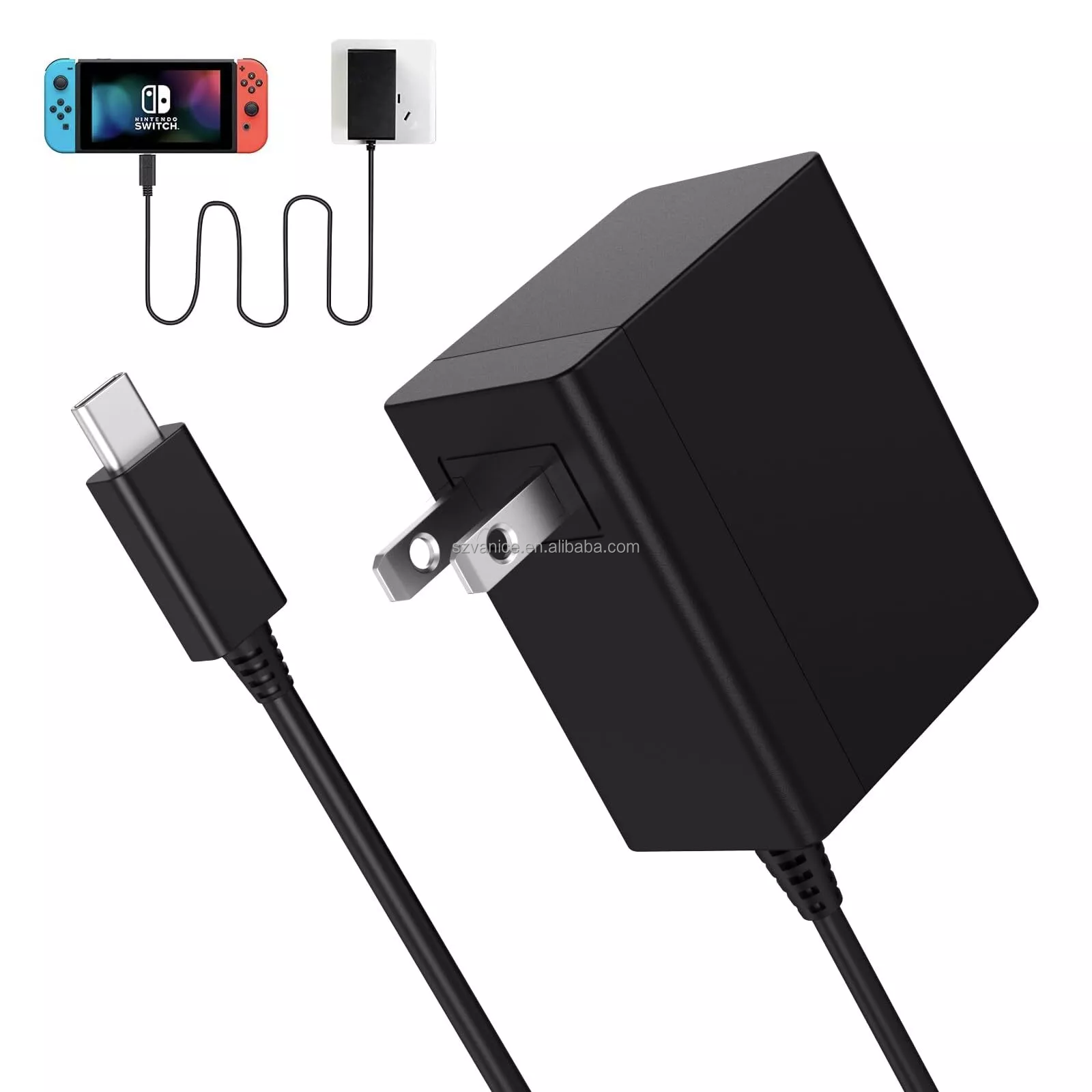 Vanice 39W AC Adapter - Fast Charging for Nintendo Switch