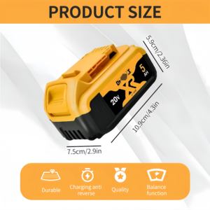 Premium Dewalt 5Ah Batterie 20V/18V für Elektro werkzeuge, Überlast-und Kurzschluss schutz, verlängerte Laufzeit, direkter Werks preis - Product Image 3