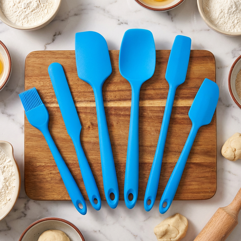 6 Pieces Silicone Kitchenware Baking Spatula