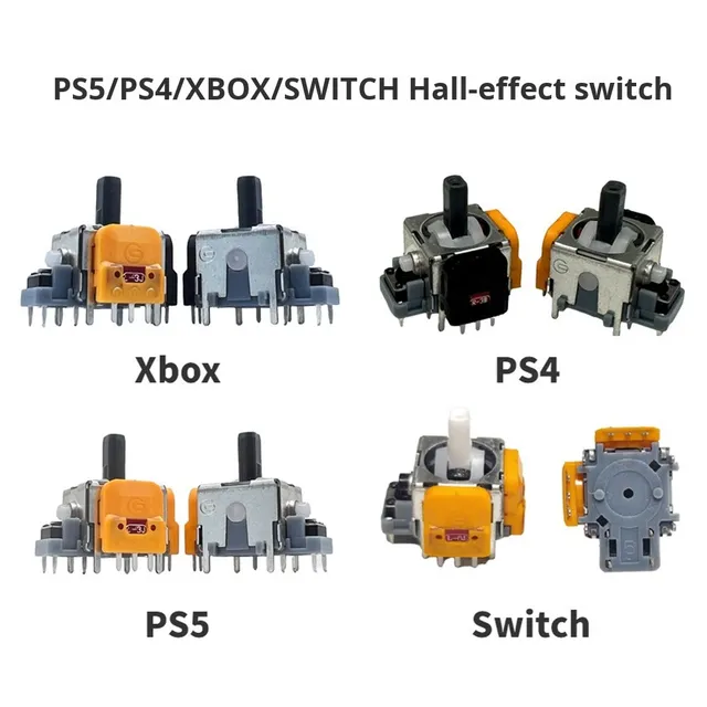 Hall Stick Controller V3 Magnetic Effect Drift Fix for PS4/PS5/Xbox One/Switch Pro 3D Analog Stick Joystick Thumbstick Rocker