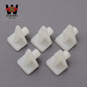 Support d'étagère triangulaire en plastique Disiwei 5 mm, blanc, pour meubles, support réglable pour verre - Product Image 3