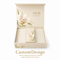 Boîtes cadeaux en carton rigide magnétique recyclable de luxe personnalisées pour les ensembles cadeaux de savon, laminage brillant, dorure à chaud