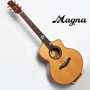 Guitarra Acústica <span class=keywords><strong>MAGNA</strong></span> 36 Mirror NA, Tapa de Abeto, Fondo y Lados de Caoba, Diapasón de Palisandro, Mástil de Caoba, Acabado Natural Brillante - Product Image 5