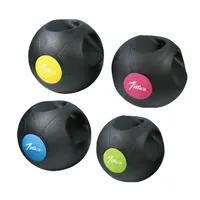 Bola de medicina macia do logotipo personalizado, treinamento altamente durável da bola da medicina do borracha
