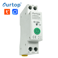 Interrupteur intelligent WiFi 63A ATMSE0002 avec minuterie à distance, surveillance de la consommation d'énergie et commande vocale