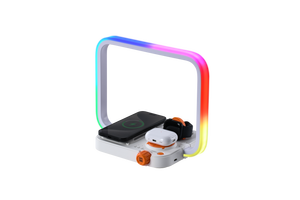 <span class=keywords><strong>WILIT</strong></span> <span class=keywords><strong>Lampe</strong></span> de table RGB 3-en-1 15W avec chargeur sans fil Design contemporain Corps en plastique écologique pour la maison et le bureau - Product Image 6