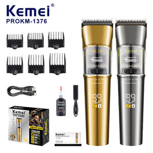 Tondeuse professionnelle Kemei ProKm-1376 avec batterie 2500 mAh, moteur externe sans balais, pour barbier, <span class=keywords><strong>coupe</strong></span> <span class=keywords><strong>de</strong></span> précision, tondeuse à <span class=keywords><strong>cheveux</strong></span> turbo électrique - Product Image 1