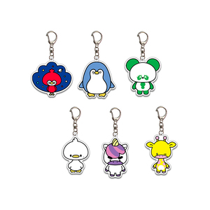 Wholesale Customizable Acrylic PVC Cartoon <b>Anime</b> Style Pendant <b>Keychain</b> UV Printing Fashion Trend Promotion Gift Souvenir - Product Image 2