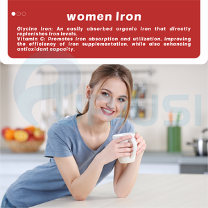 ขายตรงจากผู้ผลิต อาหารเสริมธาตุเหล็กสำหรับผู้หญิง แคปซูลกรดโฟลิกต้านอนุมูลอิสระ อาหารเสริมสุขภาพจากสารสกัดจากถั่วเหลืองไอโซฟลาโวน แคปซูลธาตุเหล็ก - Product Image 2