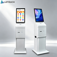 à commande automatique pour PC à écran tactile debout de 32 pouces, Kiosque interactif d'imprimante Android POS en libre-service