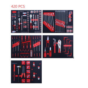 Ensemble d'outils multifonctionnels pour la maison et l'automobile en acier CR-V, 420 pièces, avec porte-embouts, étui souple OEM - Product Image 1