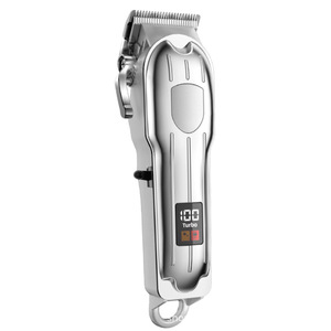 Tondeuse à cheveux électrique professionnelle, lame entièrement en acier, réglage à 4 niveaux, écran LCD, batterie 1200 mAh, qualité professionnelle pour usage familial - Product Image 3