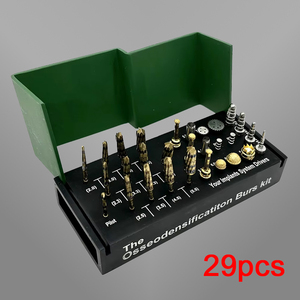Kit di Frese per Impianti Dentali, Set di Frese Chirurgiche per Osteodensificazione, Frese per Rialzo del Seno Maxillo, 29 Pezzi per Strumenti Odontoiatrici - Product Image 3