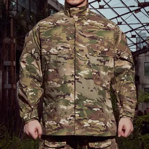 Campo casaco camuflagem terno masculino mc camuflagem top outdoor táticas