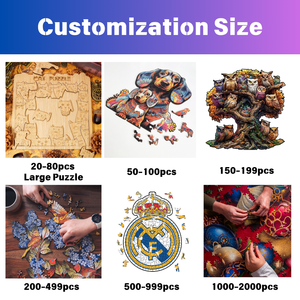 Fabricantes de Rompecabezas Personalizados MCX, Diseño de Logotipo, Rompecabezas 3D, Manualidades, Madera, Papel, Acrílico, MDF/HDF, A3/A4/A5 - Product Image 5