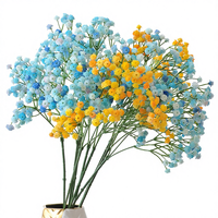 Fleurs artificielles en caoutchouc souple, grandes têtes de fleurs rose pour la décoration intérieure, les arrangements de mariage, les créations florales DIY (Style Bohème)