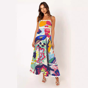 Colección de verano Elegante Condole Correa Tubo Pecho Oversize Maxi -88106 Nuevo Color sólido Costura de encaje <span class=keywords><strong>XS</strong></span> Natural Digital - Product Image 1