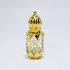 Luxury Golden Arabian Glass <b>Empty</b> Essential Oil Nail Polish Oil Roll Hot Stamping 6ml Capacity Custom Logo Eco-friendly Perfume - Product Image 3