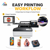 Impresora UV Plana Automática 3ALPS con Tinta Multicolor para Cuero, Fundas de Celulares, Cartón y Más