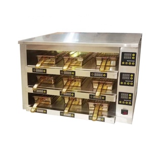 Armoire de maintien au chaud commerciale électrique en acier inoxydable pour viande et aliments, deux niveaux, quatre plateaux, pour chaînes de restauration rapide, style occidental, automatique - Product Image 5