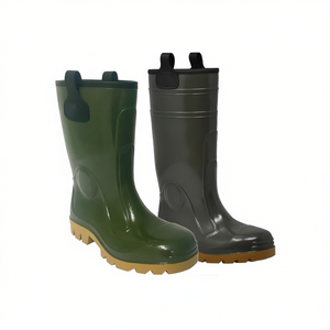 Bottes de sécurité montantes en PVC vert Ttake, taille 39, avec semelle Para Sole - Product Image 2