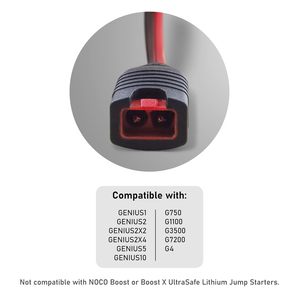 Harnais de câblage SafeAMP compatible <span class=keywords><strong>NOCO</strong></span> GC002 XConnect M6 12 AWG 14 pouces, adaptateur de câble de batterie isolé en PVC pour automobile - Product Image 2