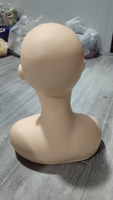 Têtes de mannequin en silicone souple sans formation sur les cheveux, sans maquillage, tête de cosmétologie professionnelle pour femme