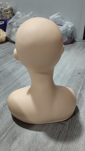 Têtes de mannequin en silicone souple sans formation sur les cheveux, sans maquillage, <span class=keywords><strong>tête</strong></span> de cosmétologie <span class=keywords><strong>professionnelle</strong></span> pour femme - Product Image 5